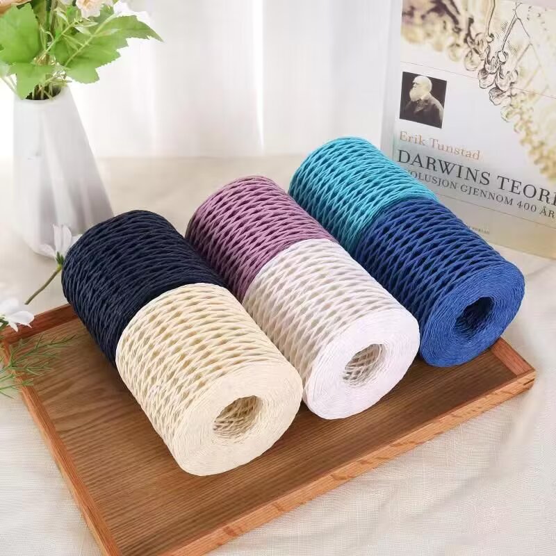 Straw Hat Summer - 190g Raffia Yarn, Straw Paper Yarn