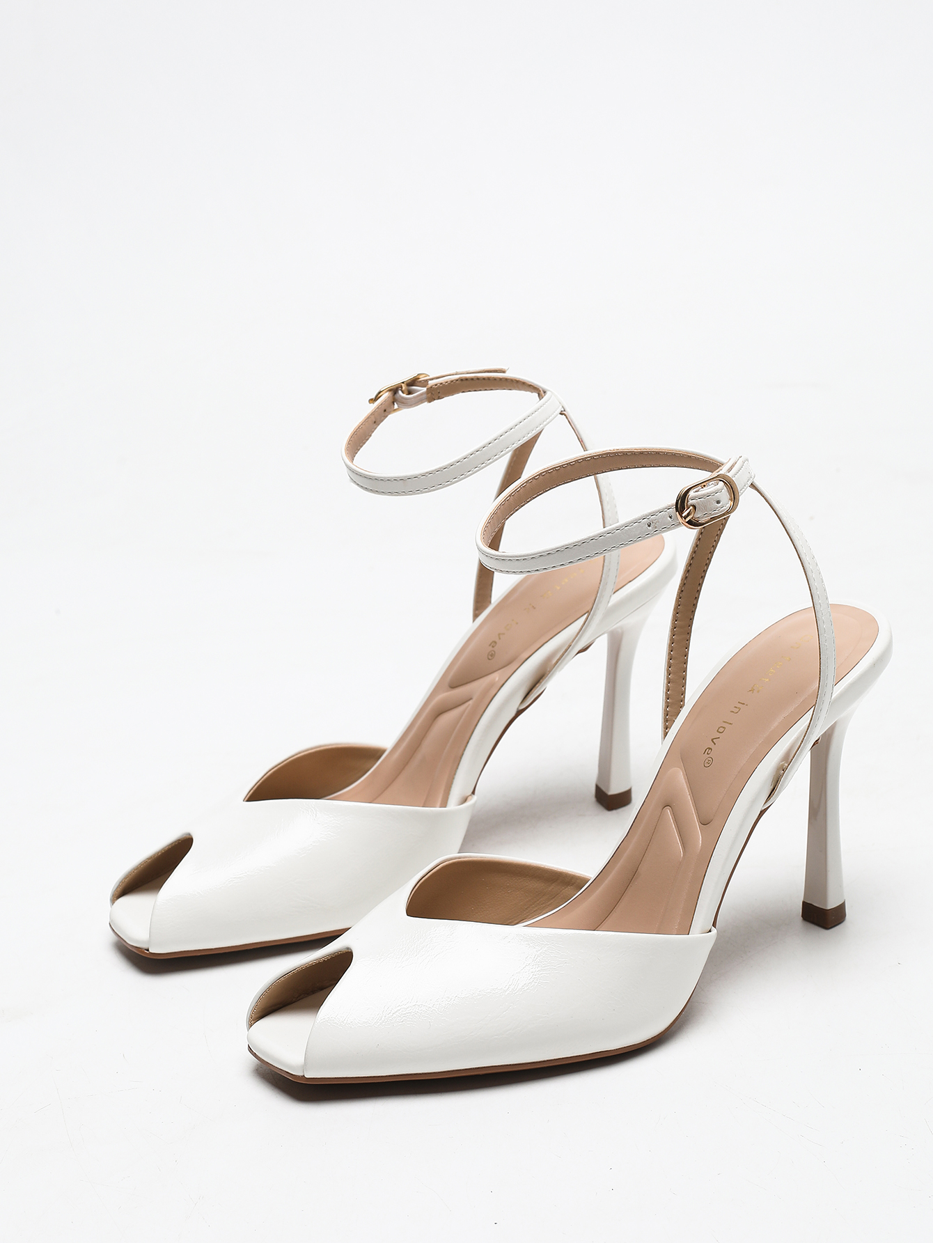 Chic Square-Toe Leather Peep-T - Women'S Fashion Footwear recensie en prijs