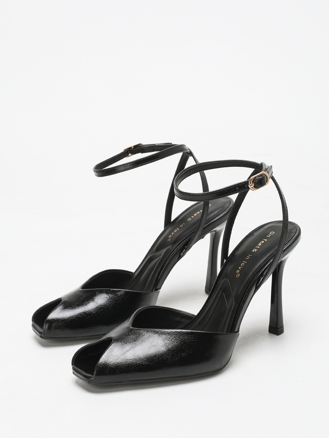Chic Square-Toe Leather Peep-T - Women'S Fashion Footwear recensie en prijs