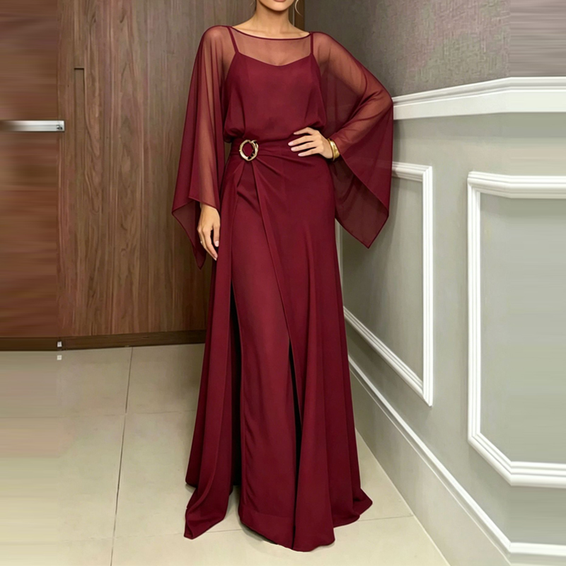 Elegant Simple Off Shoulder Lo - Women'S Fashion Vintage Off Shoulder Long Sleeve Jumpsuit recensie en prijs