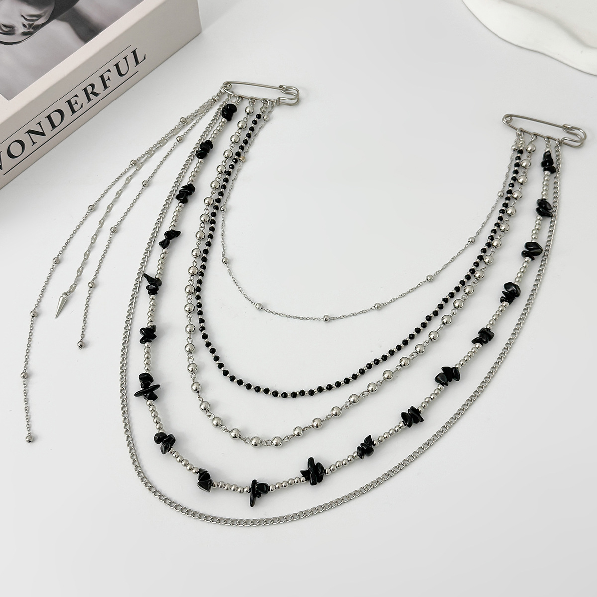 Punk Hip Hop Long Crystal Broo - Women'S Fashion Layering recensie en prijs
