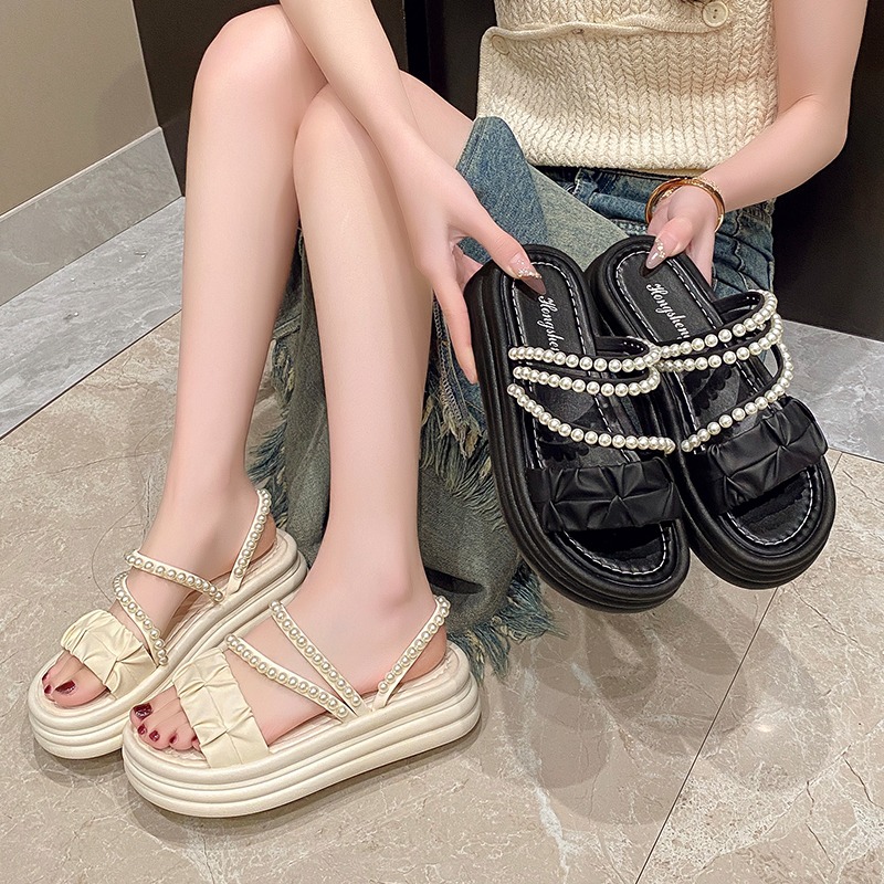 Summer Thick Bottom Roman Bead - Women'S Fashion Footwear recensie en prijs