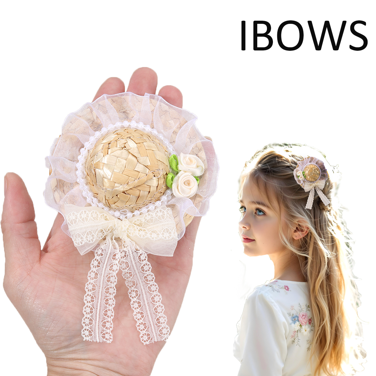 New Mini Straw Hat Hair Clip S - Straw Hat Summer recensie en prijs