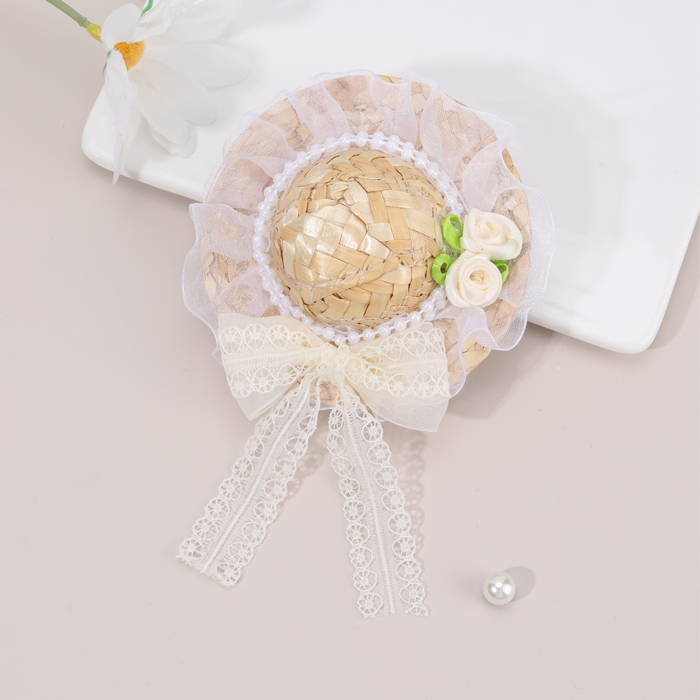 New Mini Straw Hat Hair Clip S - Straw Hat Summer recensie en prijs