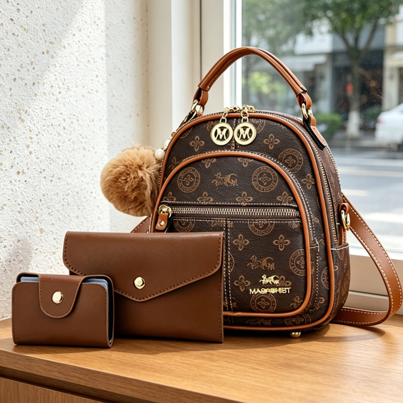 3-piece women's bag set, light - Crossbody Bag Women recensie en prijs