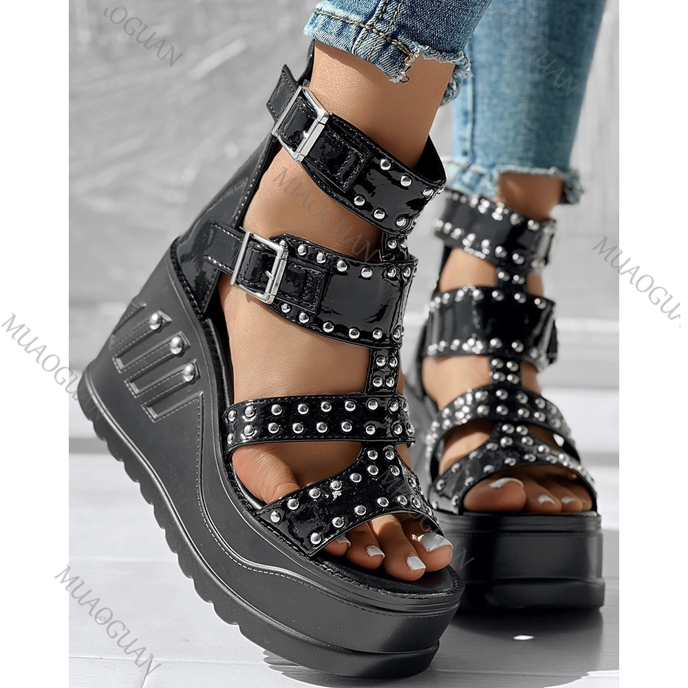 Fashion Women Peep Toe Black S - Women'S Fashion Footwear recensie en prijs