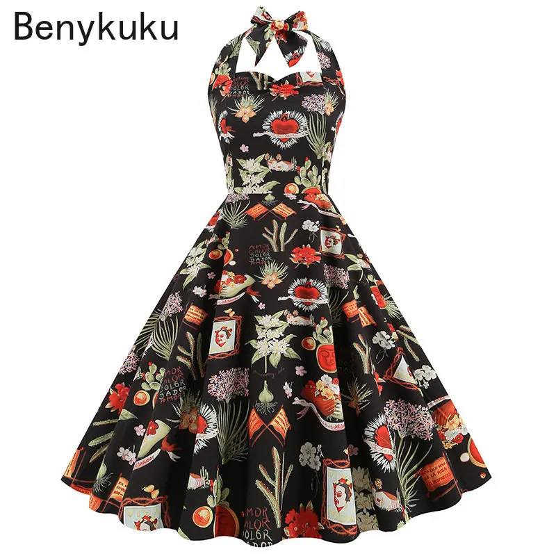 Women Summer Print 50s 60s Vin - Women'S Fashion In The 60S recensie en prijs