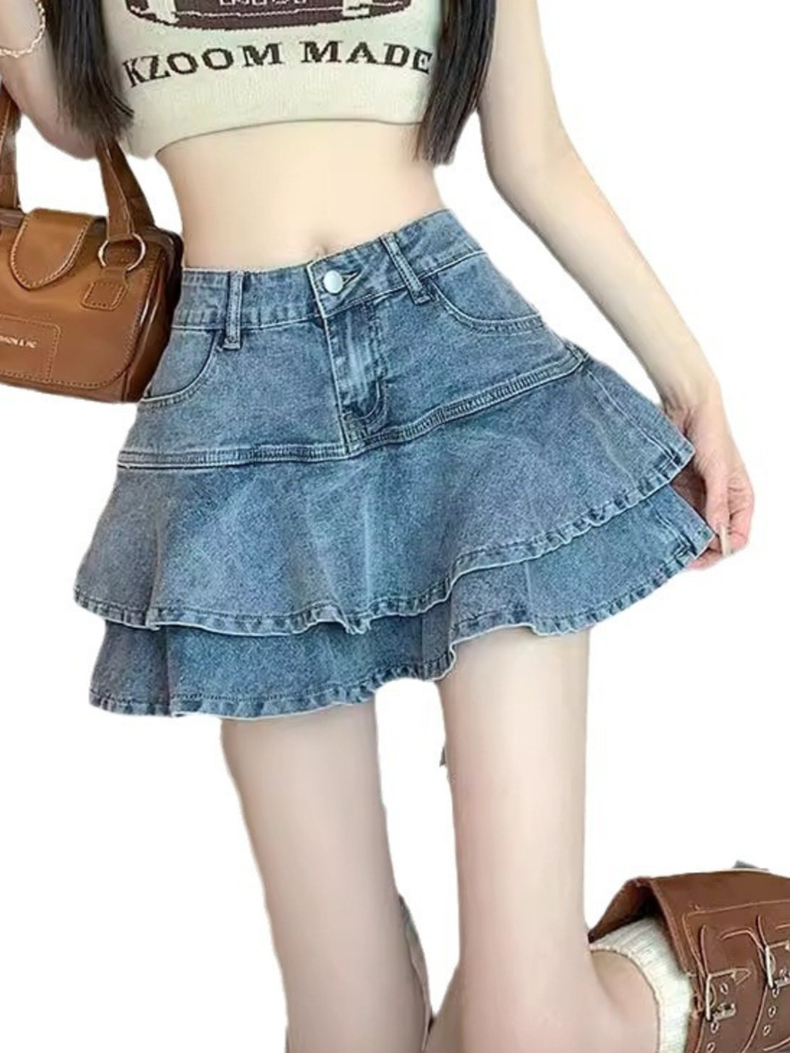 Women's Vintage Washed Denim L - Denim Shorts Women recensie en prijs