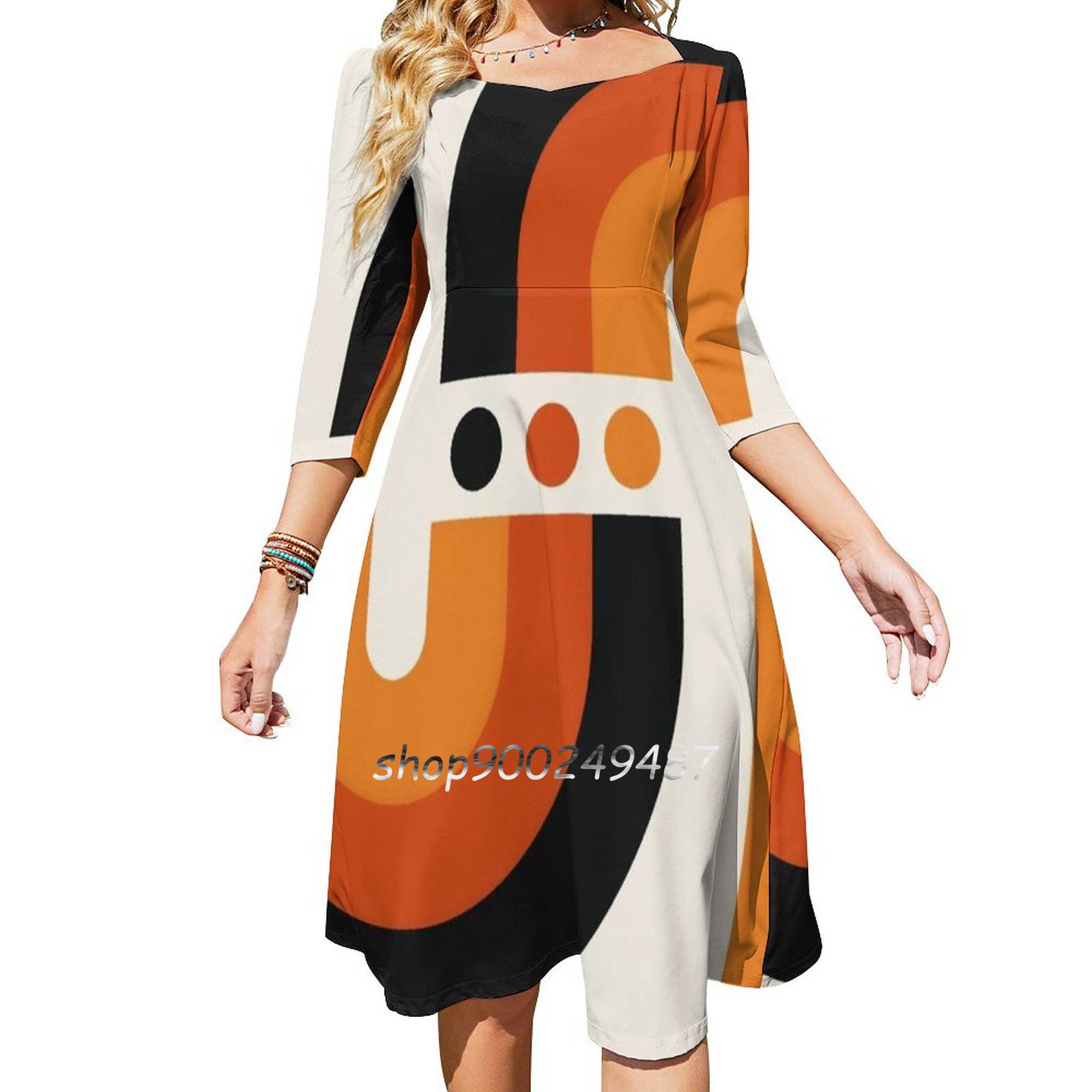 Sunset Rainbow Flare Dress Squ - Women'S Fashion In The 60S recensie en prijs