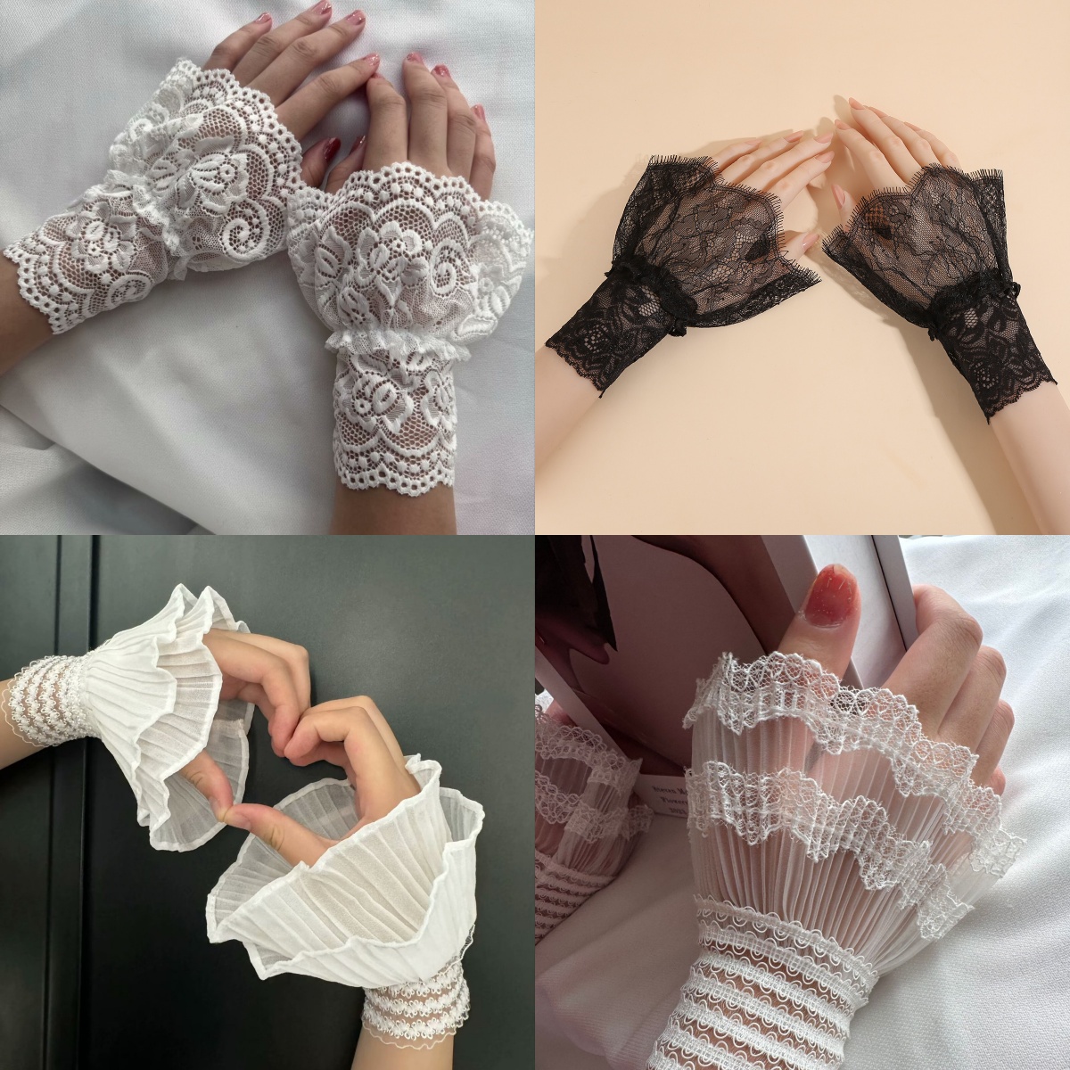 Detachable Lace Flower Mesh Fl - Women'S Fashion Layering recensie en prijs