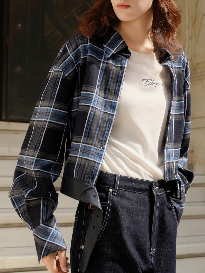 CHEERART Designer Plaid Blue L - Women'S Fashion Designer Clothes recensie en prijs