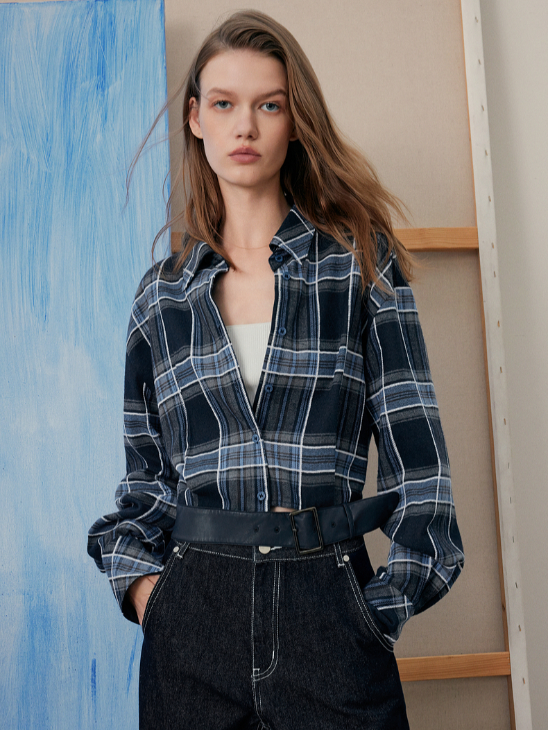 CHEERART Designer Plaid Blue L - Women'S Fashion Designer Clothes recensie en prijs