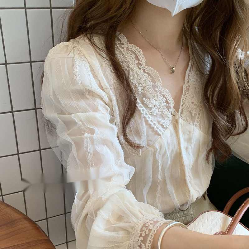 Shirts Women Lace Patchwork Fa - Women'S Fashion Designer Clothes recensie en prijs