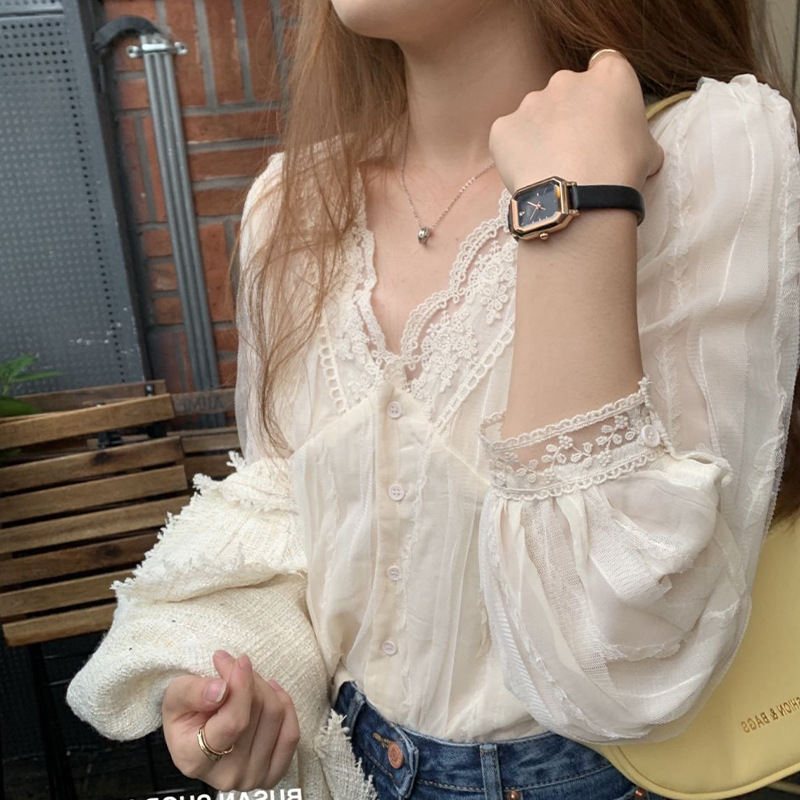 Shirts Women Lace Patchwork Fa - Women'S Fashion Designer Clothes recensie en prijs