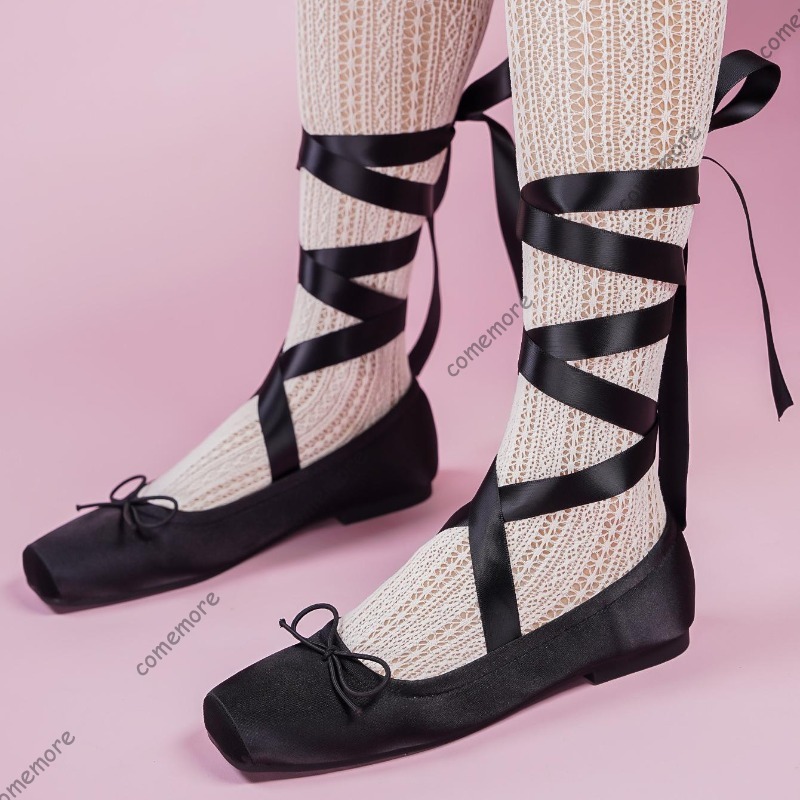 Women's Satin Ribbon Tie Balle - Women'S Fashion Footwear recensie en prijs