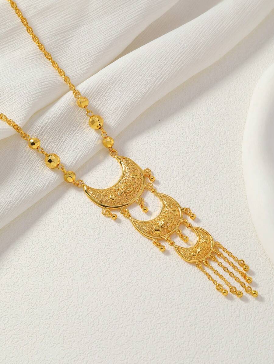 Elegant Gold-Tone Crescent Moo - Women'S Fashion Layering recensie en prijs