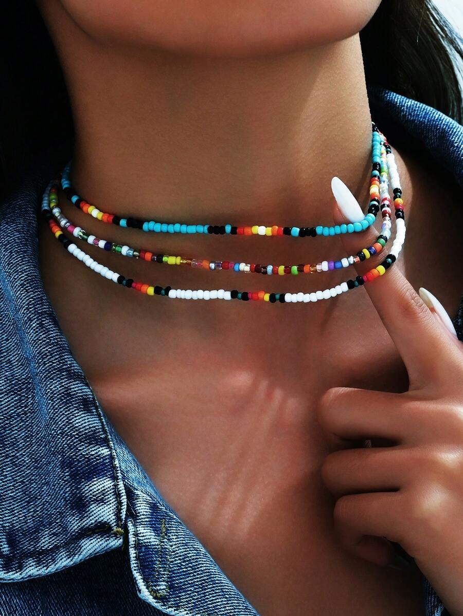 3pcs Summer Dopamine Color Bea - Women'S Fashion Layering recensie en prijs