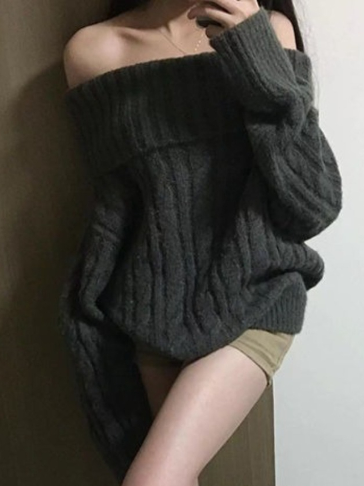 French Design Grey Off Shoulde - Women'S Fashion Designer Clothes recensie en prijs