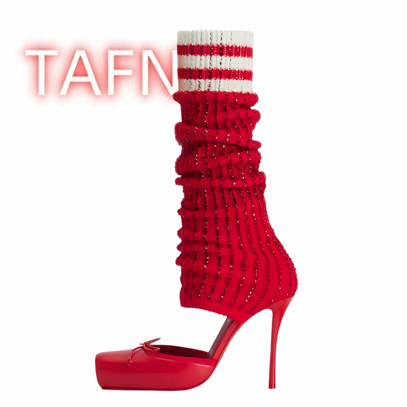 Women's Knitted High Heels Pum - Women'S Fashion Socks recensie en prijs